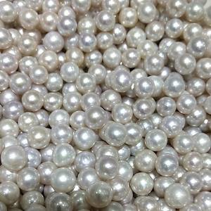 Perles d'imitation d'eau douce rondes de 8 mm faites à la main, avec trou traversant, pour vêtements et accessoires de mode - Product Image 5