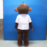 Costume de mascotte de gorille adulte personnalisé, costume de mascotte de singe de dessin animé, costume de mascotte King Kong pour spectacle événementiel en bar