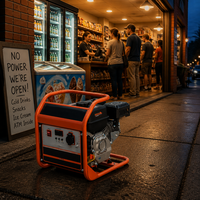 Générateur à onduleur 230V 50Hz 2800W pour petit atelier, économie de carburant, réservoir de 4500ml, démarrage électrique à une touche, arrêt automatique en cas de faible niveau d'huile