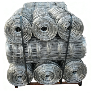 Clôture en fil de fer galvanisé pour bétail, moutons et chevaux, 4 pieds, avec nœuds fixes pour clôture de champ et enclos d'élevage - Product Image 3