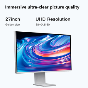 จอคอมพิวเตอร์อลูมิเนียมขนาด 27 นิ้ว 4K 120Hz HD ดีไซน์ระดับมืออาชีพ ช่วงสีสันครอบคลุมกว้าง สำหรับโน้ตบุ๊กและเดสก์ท็อป - Product Image 3