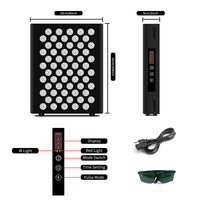 Panel Terapi Cahaya Kecantikan LED 60 LED 660nm 850nm untuk Perawatan Kulit dengan Pulsa 10Hz/40Hz