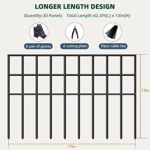 Động Vật Hàng Rào Hàng Rào 30 Tấm Chống Rỉ Chống-Đào Vườn Viền Biên Giới Cho Chó Thỏ Hàng Rào Trellis Cổng - Product Image 3