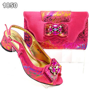 Ensemble de Chaussures de Soirée à Talons Bas et Sac Assorti de Haute Qualité Bestway, Chaussures Italiennes et Sac à Main pour Femme - Product Image 3