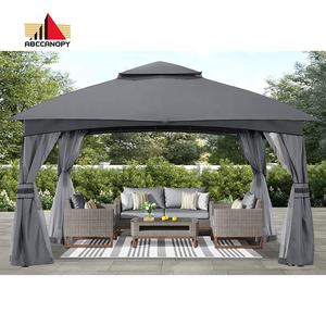 ABCCANOPY Pavillon <span class=keywords><strong>de</strong></span> Jardin Tonnelle Barnum Gazebo <span class=keywords><strong>de</strong></span> Jardin Gartenpavillon Auvent d'extérieur avec filet et rideaux - Product Image 6