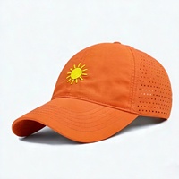 Casquette de sport unisexe en nylon à séchage rapide, respirante, légère, à 6 panneaux, pour course, tennis, activités de plein air et baseball, protection solaire, vente en gros
