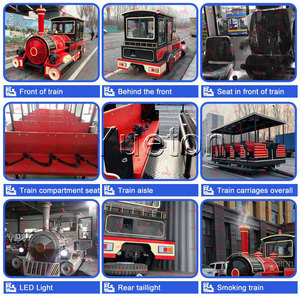 Tren Turístico Divertido sin Rieles, Mini Tren Eléctrico Diésel para Carretera, Fabricante de Trenes a Precio Económico, en Venta - Product Image 6