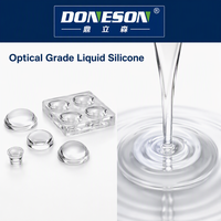 Caoutchouc de silicone liquide optique anti-jaunissement haute clarté pour optiques secondaires, lentilles LED et dispositifs optiques, moulage par injection
