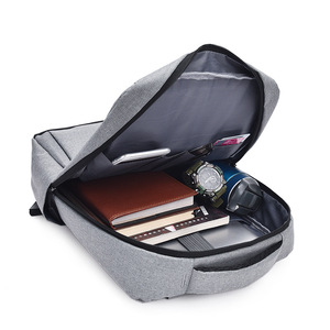 Sac à dos unisexe personnalisé grande capacité avec chargement USB, fermeture éclair géométrique, décontracté, léger, doublure polyester, imperméable, pour affaires - Product Image 6