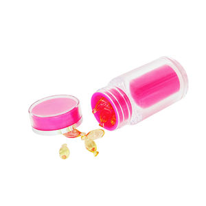 45ml PS Double Wall Sealed Portable Freeze-Dried Powder Peptide <b>Pink</b> Plastic <b>Bottle</b> - Product Image 6