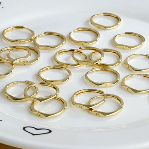 Mode empilant mince votre nom bagues initiales pour filles cadeaux bijoux taille réglable 26 lettres anneaux pour les femmes - Product Image 4