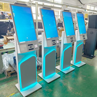 Kiosque de paiement en libre-service de 27 pouces, borne de commande automatique, machine photomaton avec caméra et lecteur de codes-barres – Vente en gros usine