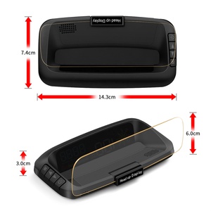 HUD <span class=keywords><strong>de</strong></span> <span class=keywords><strong>voiture</strong></span> à écran large <span class=keywords><strong>de</strong></span> 14,3 cm, avec affichage stéréo flottant, système double OBD2 GPS et navigation via application Bluetooth, synchronisation avec boussole - Product Image 1