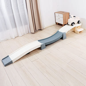 Usine Vente Dessin Animé Conception Intérieur Jouets Éducatifs En Plastique Blanc Enfants Piste haut et bas Roller Coaster Ride sur Voiture Scooter - Product Image 1