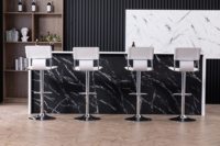 Ensemble de 2 tabourets de salle à manger en gros, chaises de salle à manger pivotantes réglables avec repose-pieds, chaises de bar pour îlot de cuisine