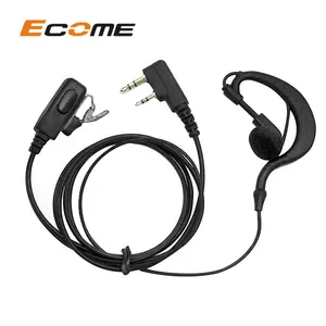 Ecome Cheap K connector C type ptt walkie talkie earpiece for TK2207 TK3207 TK2000 TK3000