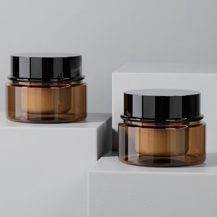 Unique Luxury Cosmetic Plastic Hair Product Containers Jars for Face Custom Creams