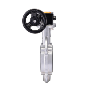 Válvula de lodo DN 300 de acero inoxidable con asiento de caucho fluorado, estilo Lug, para soldar - Product Image 6