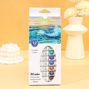 Approvisionnement d'usine prêt pour le bateau Tube en plastique en aluminium 12 couleurs 12 ML <span class=keywords><strong>acrylique</strong></span>/<span class=keywords><strong>Gouache</strong></span>/huile/aquarelle ensemble de peinture - Product Image 5