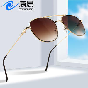 Gafas de sol de aviador para hombre Conchen, montura metálica, protección UV400, tipo 3 lentes, para sol, viajes, conducción, moda. - Product Image 1