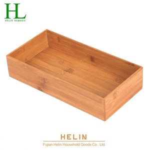 Organizador de Cajones de Bambú Ecológico, Juego de Cajas de Almacenamiento de Bambú - Product Image 2