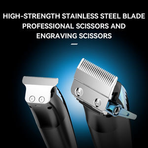 KEMEI Km-8534 Max Kit Completo de Peluquería 4 en 1 Cortadora de Pelo Inalámbrica Eléctrica Recortadora Afeitadora Recargable y Recortador de Vello Nasal - Product Image 5