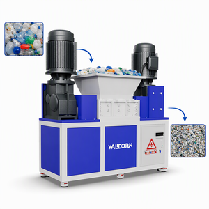 Broyeur électrique automatique à double arbre pour déchets de bouteilles en plastique et conteneurs - Product Image 1