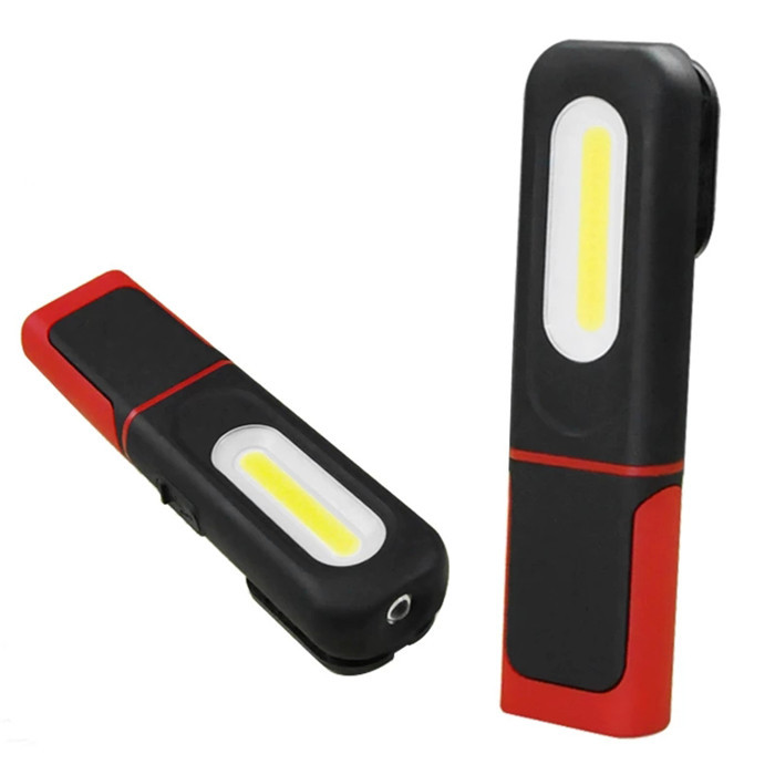 Rechargeable COB Work Light Portable 360 Degree Rotation Flexible Led Flashlight With Magnetic Base Led Work Lamp for Car Repair