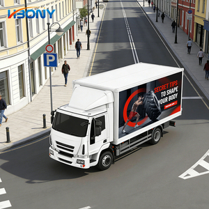 Panel <span class=keywords><strong>de</strong></span> Video LED Móvil para Publicidad Exterior P4 <span class=keywords><strong>de</strong></span> 4 mm <span class=keywords><strong>de</strong></span> Alto Brillo e Impermeable para Camiones, Furgonetas y Vehículos - Product Image 1