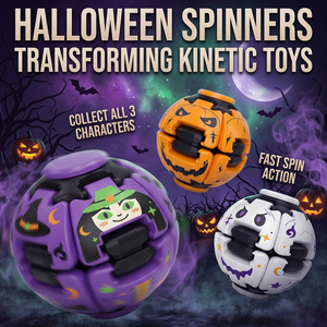 Caja Sorpresa de Fidget Spinner Transformable de Halloween, Juguete de Calabaza, Fantasma y Bruja, Juguete Antiestrés para Manos, Regalo para Fiesta de Halloween para Niños - Product Image 1