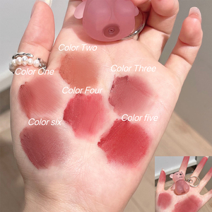 <span class=keywords><strong>Art</strong></span> Value 6 Pezzi Portachiavi Orsetto Lucidalabbra Vellutato Opaco, Trucco Bellezza Orsetto Carino, Lip Mud in Argilla Impermeabile a Lunga Durata Anti-sbavatura - Product Image 3