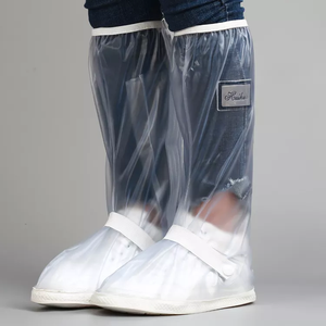 Couvre-chaussures en PVC Long antidérapant pour <span class=keywords><strong>moto</strong></span>, couvre-chaussures de <span class=keywords><strong>pluie</strong></span> antidérapants pour randonnée, housse de botte étanche réutilisable avec réflecteur - Product Image 1
