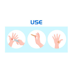 Cinta Adhesiva Transparente Impermeable de Quitosano, Película de PU, Apósito Médico, Cinta de Fijación para Heridas, Adhesivo de Quitosano para Heridas - Product Image 6