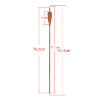Tir à l'arc colonne vertébrale 500 ID 6.2mm 4 "plume de dinde bambou motif mélange flèche de carbone avec pointe de fil de 100 grains remplaçable