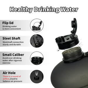 Botella de Agua Deportiva de 3.5l con Logotipo Personalizado, Tapa de Acero Inoxidable y PETG Transparente, Libre de BPA - Product Image 4