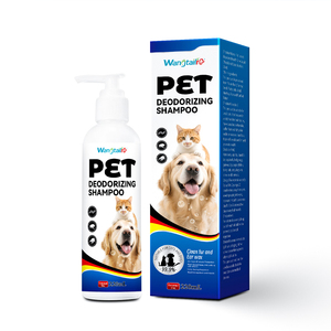 Shampooing Désodorisant Wangtailin 220ml pour Chiens et Chats - Protection 24H, Répulsif <span class=keywords><strong>Anti</strong></span>-Puces et Tiques - Formule Douce à Base de Plantes pour Soins des Animaux - Product Image 5