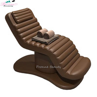 Table de massage électrique hydraulique en cuir véritable Pronne Beauty 2023, design moderne pour salon de beauté