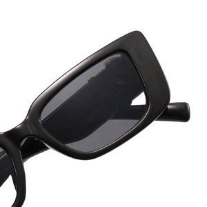 Designer's Newest Vintage Retro Polarized <b>Sunglasses</b> Small Rectangle <b>Square</b> Frame in White and Blue for Women <b>Men</b> PC Material - Product Image 6