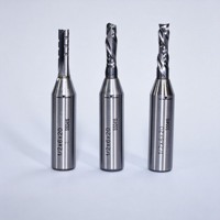 Fraise CNC à queue de 1/2 pouce, en carbure TCT, 2/3 dents, revêtement carbone diamanté, pour le travail du bois MDF, ODM OEM personnalisé