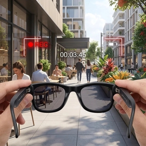 Lunettes Intelligentes IA SANVNET GS4 MAX 2026 avec Caméra HD 8MP, Enregistrement Vidéo <span class=keywords><strong>1080P</strong></span>, Traduction IA ChatGPT et Audio Bluetooth - Product Image 2