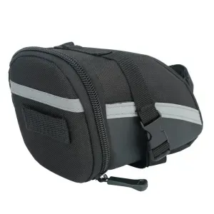 SAHOO – sac <span class=keywords><strong>de</strong></span> <span class=keywords><strong>selle</strong></span> <span class=keywords><strong>de</strong></span> vélo étanche, 1,2 l, sac <span class=keywords><strong>de</strong></span> siège en PU, portable, détachable, Velcro, léger, bande réfléchissante pour outil <span class=keywords><strong>de</strong></span> réparation - Product Image 2