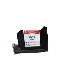 Cartucho de Tinta Roja de Secado Rápido JS10 para Impresora de Fechas TIJ2.5, Cabezal de Impresión Ricoh, Capacidad de 42 ml, Material Flexográfico, Papel para Pancartas