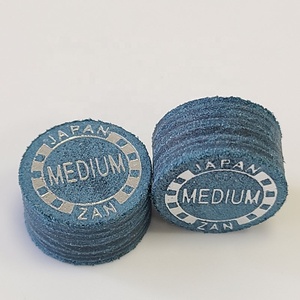 Профессиональные 14 мм синие бильярдные палочки для бильярда S/<span class=keywords><strong>M</strong></span>/H из свиной кожи бильярдные наконечники оптом аксессуары для бильярда - Product Image 4