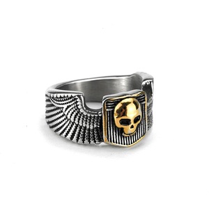 แหวนหัวกะโหลกปีกแนวฮิปฮอปแนววินเทจแหวนโครงกระดูกแบบกอธิคเครื่องประดับโดดเด่นสไตล์กอทิก - Product Image 6