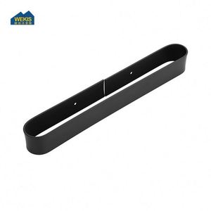 WEKIS Toallero de Pared Moderno de Aluminio Negro Personalizado para Hotel, Autoadhesivo, con Calentador, Acabado Cromado - Product Image 2