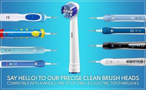 หัวแปรงสีฟันไฟฟ้า <span class=keywords><strong>Oral</strong></span> <span class=keywords><strong>B</strong></span> แบบโค้ง 3 มิติ ขนแปรงไนลอนนุ่ม สำหรับการดูแลสุขภาพช่องปากประจำวัน - Product Image 2
