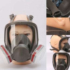 Masker semprot gas 6800, pelindung wajah penuh, masker gas anti debu silikon tahan debu dekorasi Kimia