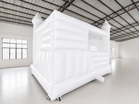 Structure gonflable de jeux pour enfants sur le thème du cirque JIALE JL-3003, avec toboggan, 4x4x3,3m, PVC, pour extérieur