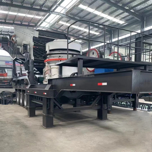 Xách tay bánh điện thoại di động máy nghiền hình nón thực vật tổng hợp bê tông Máy nghiền với thành phần cốt lõi-động cơ mang bánh cho bán - Product Image 3