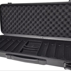 Estuche para <span class=keywords><strong>Fichas</strong></span> <span class=keywords><strong>de</strong></span> Póker <span class=keywords><strong>de</strong></span> 43 mm <span class=keywords><strong>de</strong></span> Diámetro (Capacidad para 500 <span class=keywords><strong>Fichas</strong></span>), Maletín Negro Resistente - Product Image 1